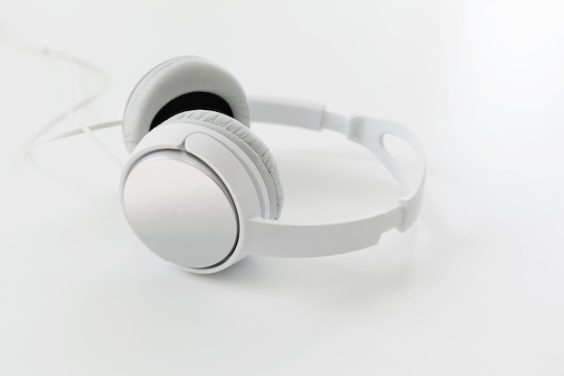 White headphones