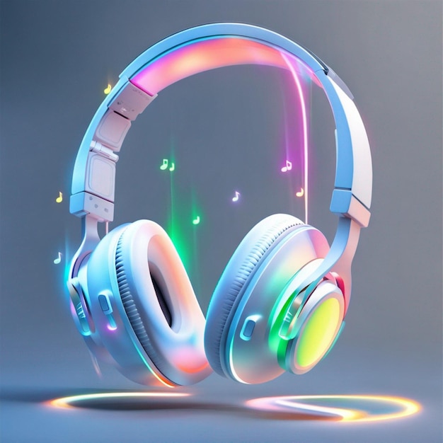 White headset luminous