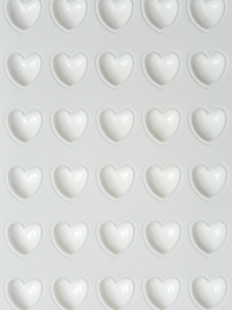 White hearts wallpaper background pink 3d hearts on white background happy valentines day texture with threedimensional hearts copy space place for your text