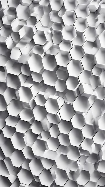 White hexagons background that is white with a light pattern