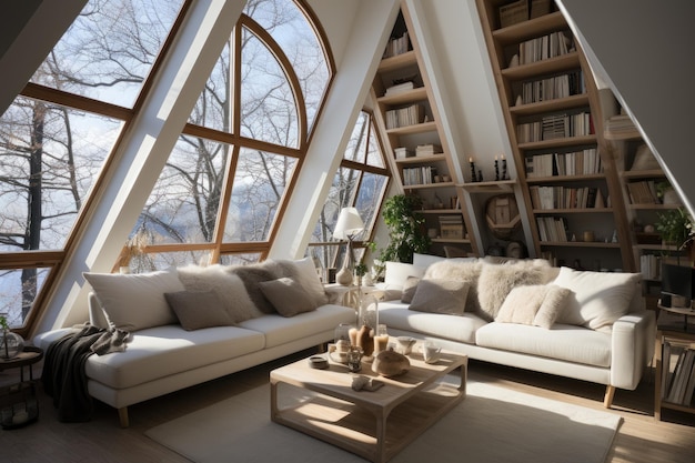 White home interior