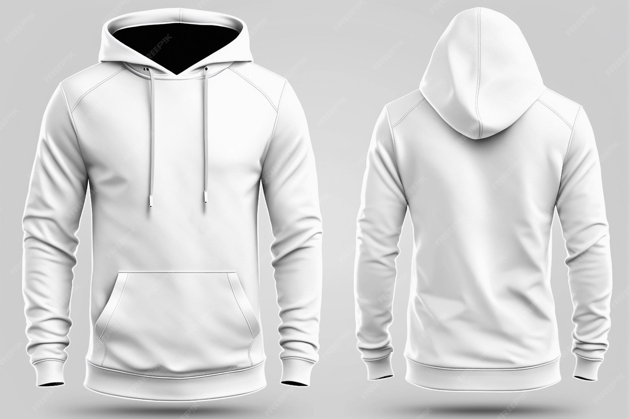 Premium Photo | White hoodie mockup template for design