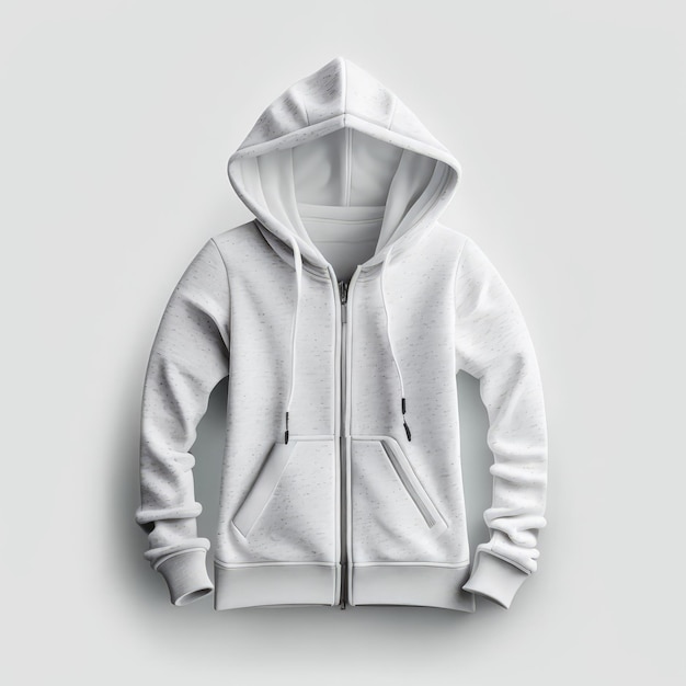 A white hoodie mockup