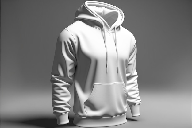 White hoodie unisex