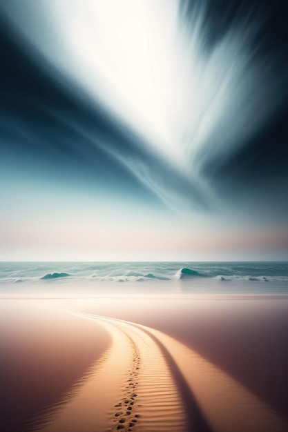 White horizon background