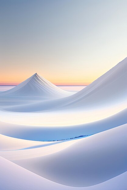 White horizon background