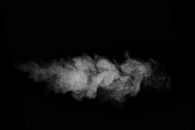 Premium Photo, Steam on black background