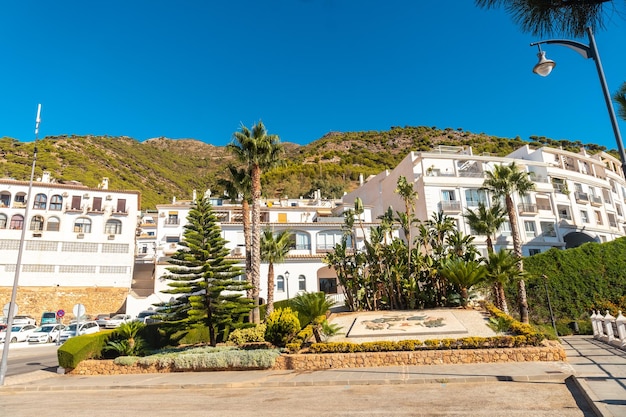 Case bianche nel comune di mijas a malaga andalusia