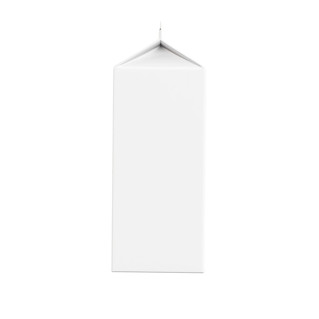 a white image of a milk pack isolated in a default background