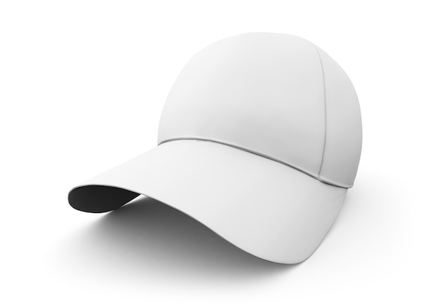 White isolated cap