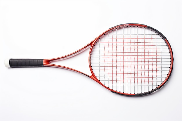 White Isolation Tennis Racket