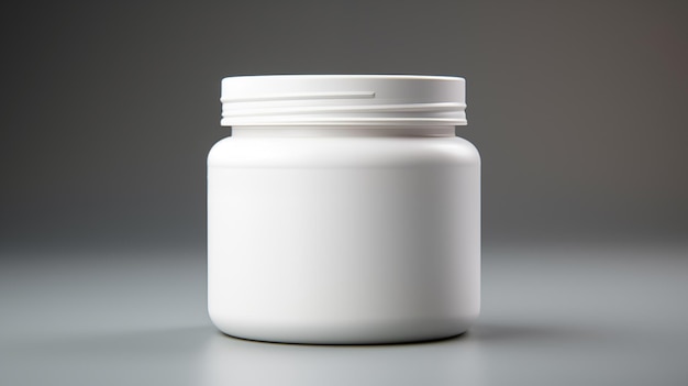 white jar isolated