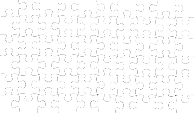 Il modello di puzzle bianco del puzzle ha isolato lo sfondo completo