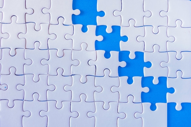 White jigsaw puzzle