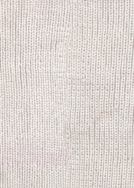 Foto trama di tessuto a maglia bianca