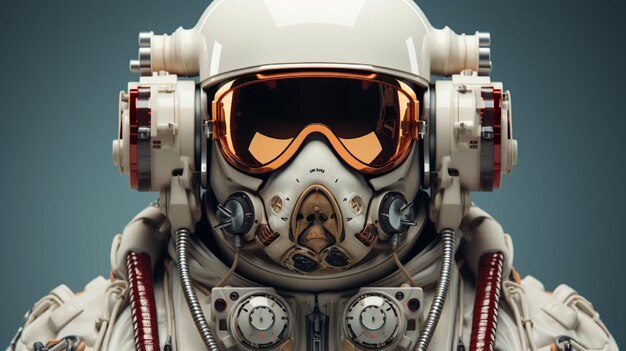 white kosmonaut on an off white background