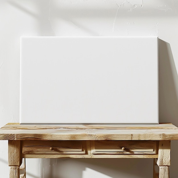 White laptop sitting on a wooden table