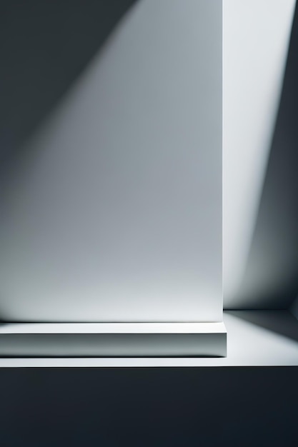 Photo a white laptop with a light shining on it