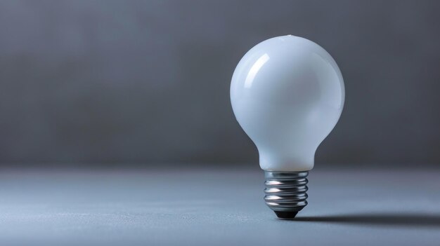 White Light Bulb on Table