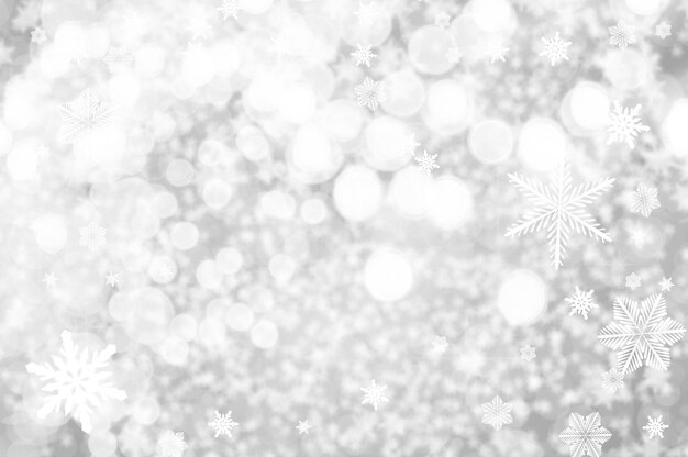 White light and snow sparkles