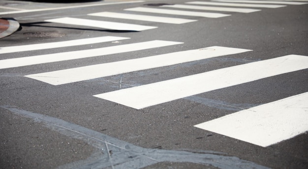 A white line on the road