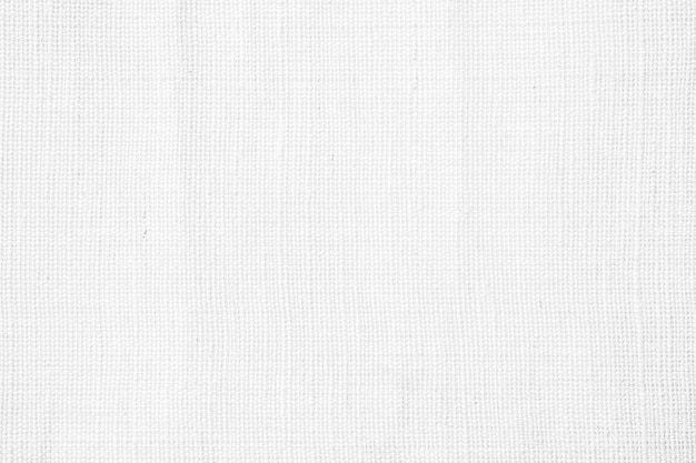 White linen canvas fabric texture background