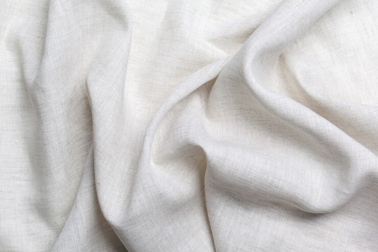 Photo white linen canvas texture background