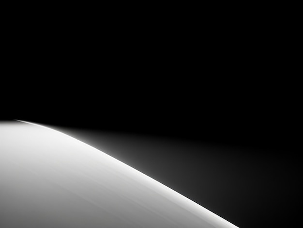 White lines rise up to horizon in dark background