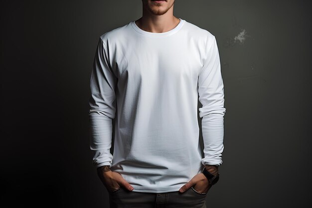 White long sleeve tshirt