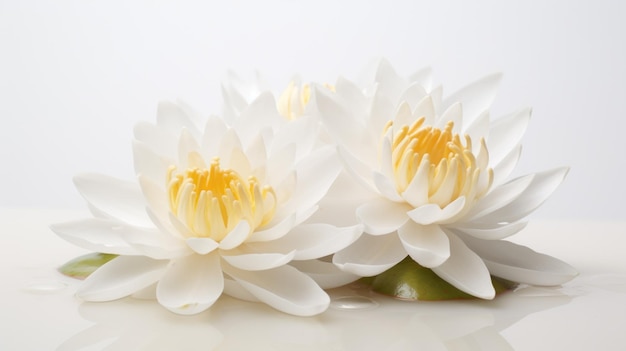 White lotus flower