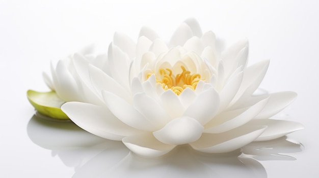 White lotus flower