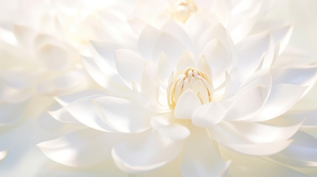 White lotus flower