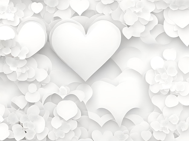 Photo white love background white background love images