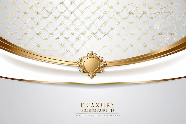 White Luxury Premium Background and Gold Line
