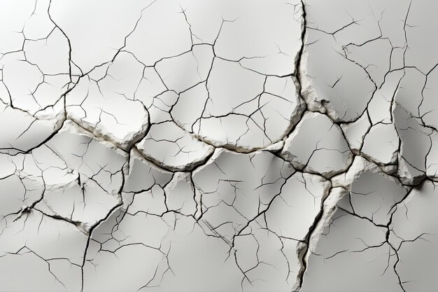 White marble crack stone texture background Generative AI