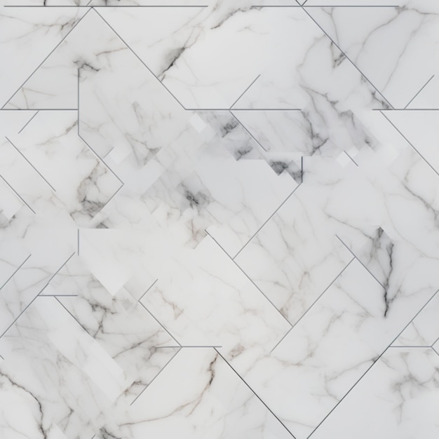 A white marble tile with a black border.