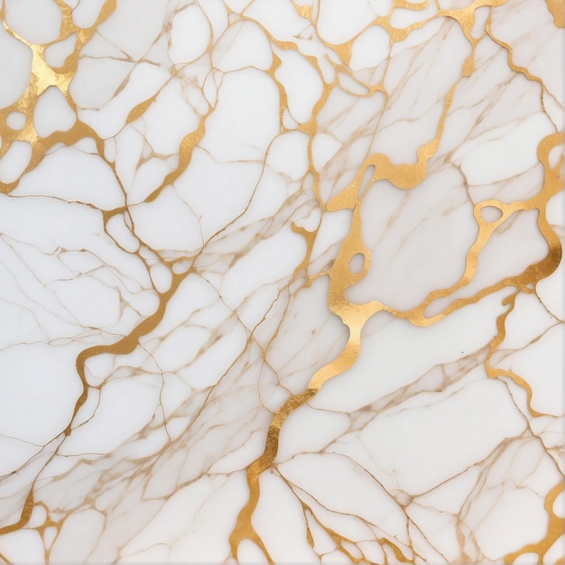 White marble with gold veins