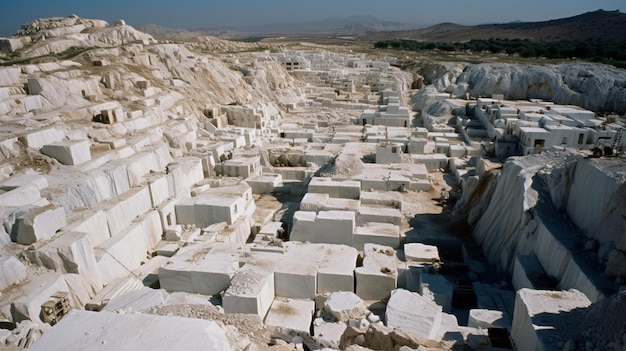 The white marbles are from the white marbles.