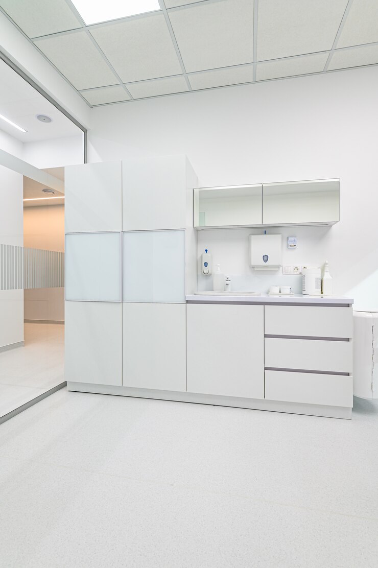 Photo white medical furniture in dentistry office
