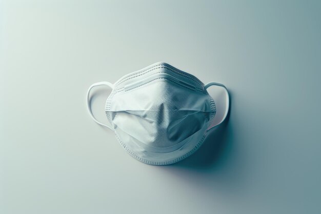 White medical mask for protection against pollution virus flu