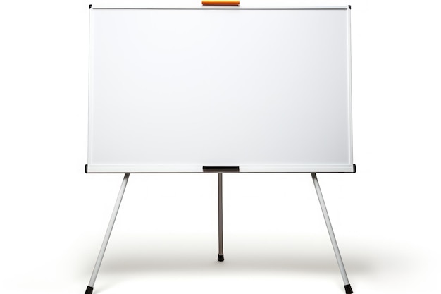 Photo white meeting white board stand generative ai