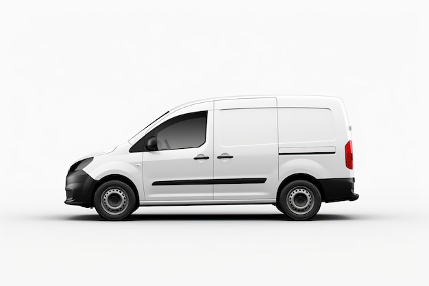 Foto minivan bianco per il mockup dei tuoi progetti