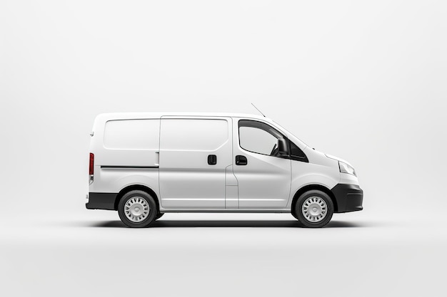 white minivan for your designs mockup