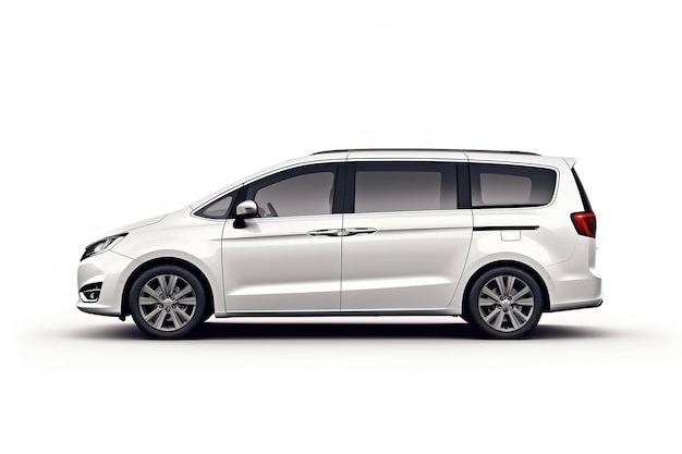 white minivan for your designs mockup