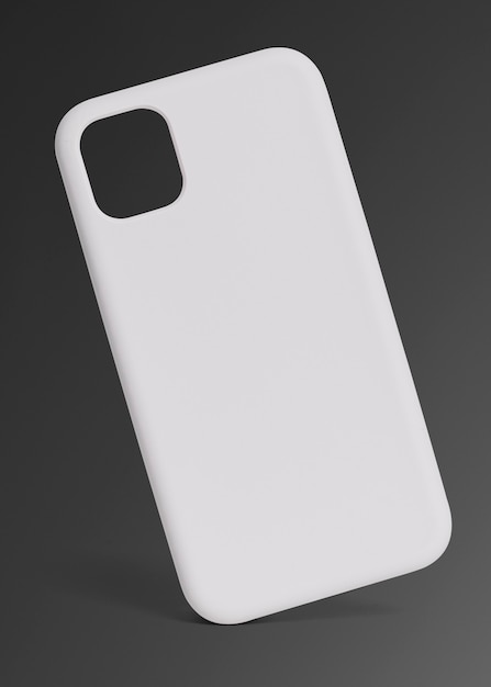 White mobile phone case product showcase