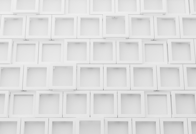 White modern background with geometrical shapes