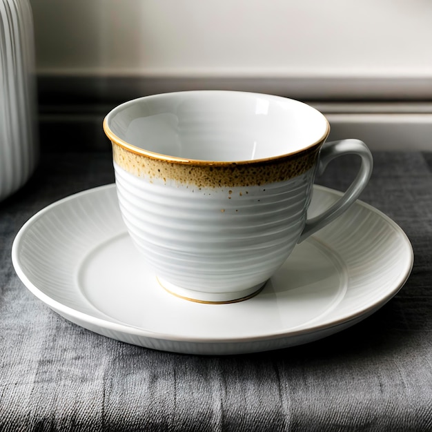 White modern dishware