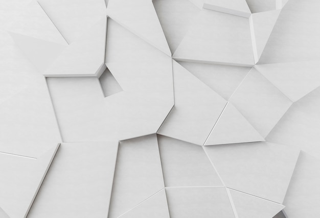 Photo white modern geometrical wallpaper