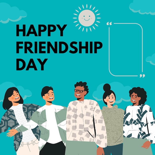 white modern international Friendship Day 2000 x 2000 px 18