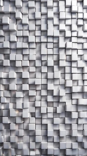 White mosaic background with geometric shape